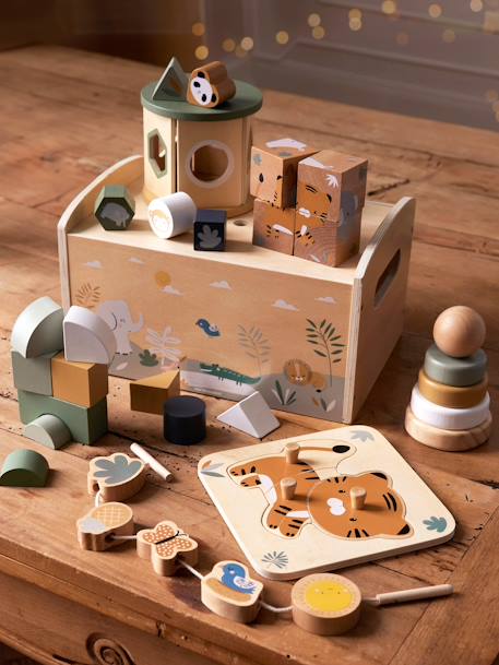 Coffret multi-activités en bois FSC® Tanzanie 2 - vertbaudet enfant 