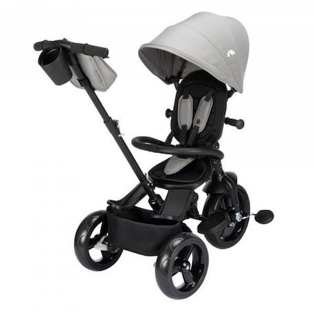 BEBECONFORT WINDY, Tricycle, pliage compact, confortable, siège réversible, de 10 mois à 5 ans, Tinted Gray NOIR 3 - vertbaudet enfant 