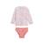 Maillot de bain bébé 2 pièces t-shirt de protection UV & culotte Caraibes ROSE 1 - vertbaudet enfant 