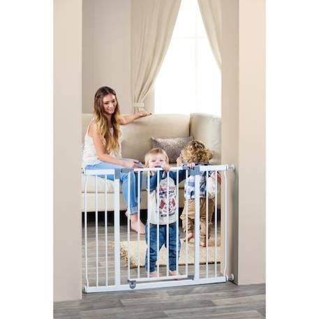 DREAMBABY Barrière de sécurité Extra large LIBERTY - Par pression - L 99/105,5 x H 75 cm - Blanche BLANC 6 - vertbaudet enfant 