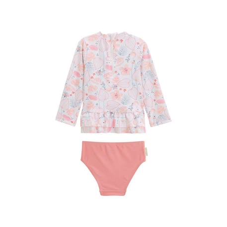 Maillot de bain bébé 2 pièces t-shirt de protection UV & culotte Caraibes ROSE 2 - vertbaudet enfant 