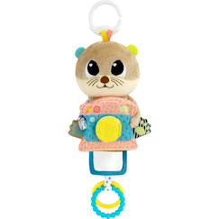 Jouet-Lamaze Arty La Loutre - Peluche d'éveil sensoriel pour bébé de 0 à 6 mois à clipser pour l'emmener partout