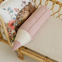 Linge de maison et décoration-Coussin enfant crayon velours ROSE