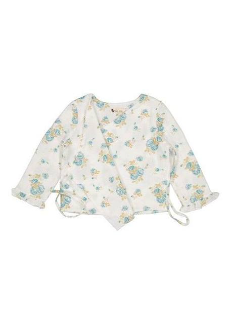 Fille-Pull, gilet, sweat-Kimono doublé