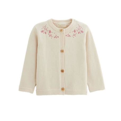 Gilet bébé en tricot Eva BEIGE 1 - vertbaudet enfant 