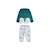 Ensemble bébé sweat-shirt à capuche et pantalon en molleton Roméo VERT 1 - vertbaudet enfant 