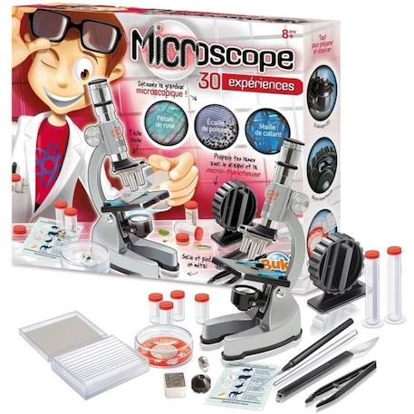 Buki France - Microscope 30 expériences GRIS 3 - vertbaudet enfant 