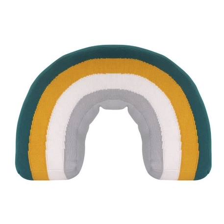 Coussin Arc-en-Ciel en coton - KINDSGUT - Ovale - Vert émeraude - Contemporain - Design VERT 1 - vertbaudet enfant 