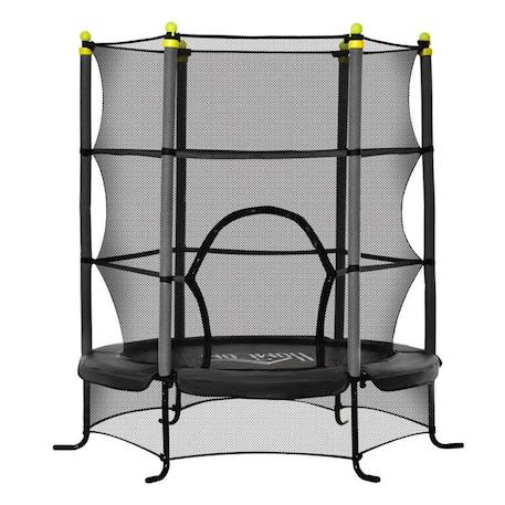 HOMCOM - Trampoline Enfant - Acier - 163x163x163cm - Noir NOIR 1 - vertbaudet enfant 