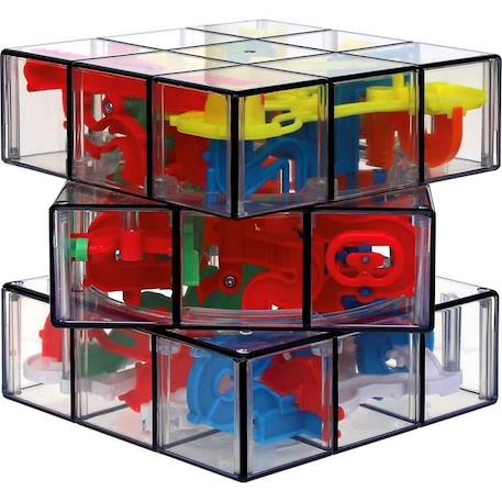 Perplexus - Rubik's 3x3 - Labyrinthe Parcours 3D - Jeu d'Action et de Réflexe - Jouet Enfant 8 Ans et + ROUGE 4 - vertbaudet enfant 