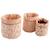 Lot de 3 panieres gigognes Esmee ROSE 1 - vertbaudet enfant 