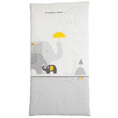 Puériculture-Edredon pour lit bébé en coton gris - Babyfan - 70x140cm - Uni - Mixte