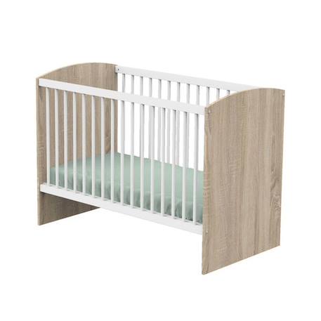 Lit bébé 120x60 Access Bois Blanc MARRON 1 - vertbaudet enfant 