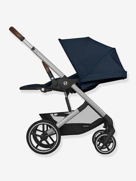 Poussette Tout-Terrain Balios S Lux 2024 - Châssis Noir et Siège Moon Black - CYBEX bleu+bleu nuit 13 - vertbaudet enfant 