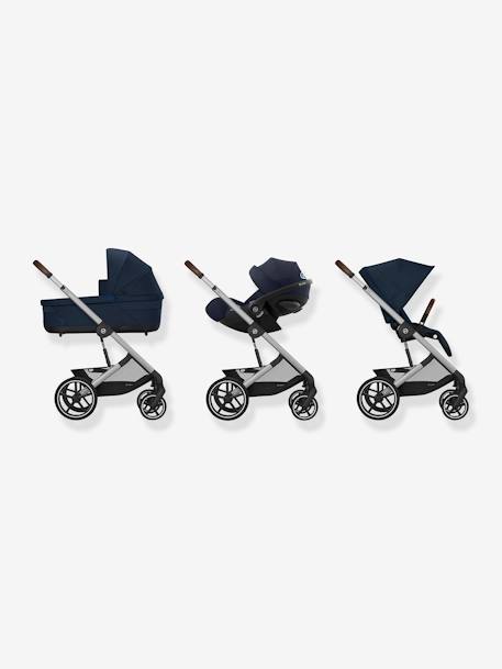 Poussette Tout-Terrain Balios S Lux 2024 - Châssis Noir et Siège Moon Black - CYBEX bleu+bleu nuit 14 - vertbaudet enfant 