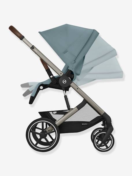 Poussette Tout-Terrain Balios S Lux 2024 - Châssis Noir et Siège Moon Black - CYBEX bleu+bleu nuit 3 - vertbaudet enfant 