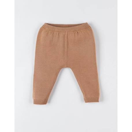 Legging en tricot bio fin MARRON 1 - vertbaudet enfant 