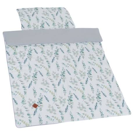 Couette et oreiller enfant prêt à dormir Eucalyptus GRIS 1 - vertbaudet enfant 