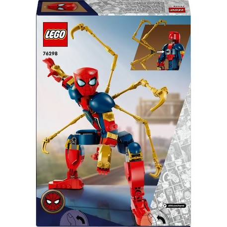 LEGO® Marvel 76298 Figurine d’Iron Spider-Man à Construire Jeu de Rôle Pour Enfants ROUGE 6 - vertbaudet enfant 