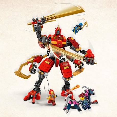 LEGO NINJAGO 71812 Le Robot Grimpeur Ninja de Kai, Set de Jeu d’Aventure pour Enfants ROUGE 3 - vertbaudet enfant 