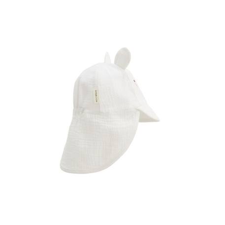 Casquette cache-cou bébé en gaze de coton Capucine BLANC 2 - vertbaudet enfant 