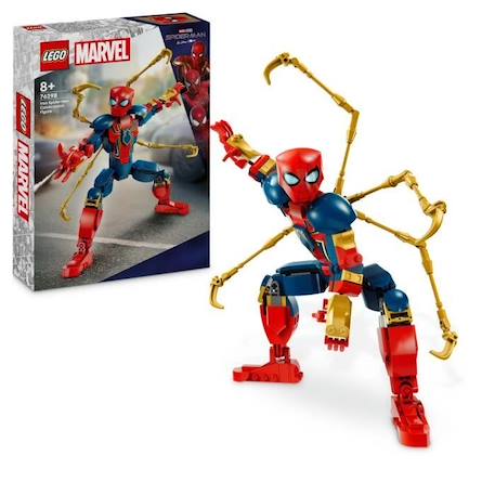 LEGO® Marvel 76298 Figurine d’Iron Spider-Man à Construire Jeu de Rôle Pour Enfants ROUGE 1 - vertbaudet enfant 