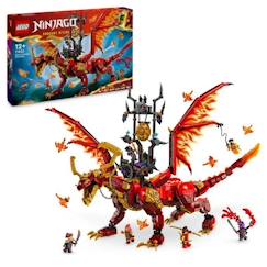 Jouet-LEGO® NINJAGO® 71822 Le dragon source du mouvement - Jouet de ninja avec 6 minifigurines