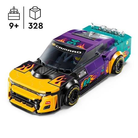 LEGO® Speed Champions 76935 NASCAR Next Gen Chevrolet Camaro ZL1 - Set Voiture de Course NOIR 2 - vertbaudet enfant 