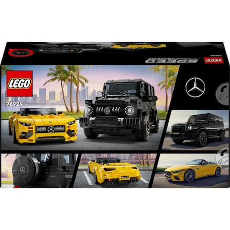 LEGO® Speed Champions 76924 Mercedes-AMG G 63 et Mercedes-AMG SL 63, voitures à construire JAUNE 6 - vertbaudet enfant 