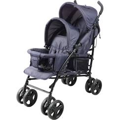 Puériculture-Poussette canne double BAMBISOL - 6-36 mois pour le siège avant (max 15 kg) et de 0-36 mois (max 15 kg) pour le siège arrière