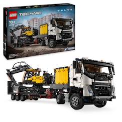 LEGO® Technic 42175 Camion Volvo FMX et Pelleteuse Électrique EC230 - Set de Véhicule  - vertbaudet enfant