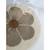 Tapis chambre enfant rond BOHEMIAN DAISY TAUPE GRIS 2 - vertbaudet enfant 