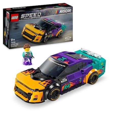 LEGO® Speed Champions 76935 NASCAR Next Gen Chevrolet Camaro ZL1 - Set Voiture de Course NOIR 1 - vertbaudet enfant 