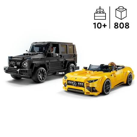 LEGO® Speed Champions 76924 Mercedes-AMG G 63 et Mercedes-AMG SL 63, voitures à construire JAUNE 2 - vertbaudet enfant 