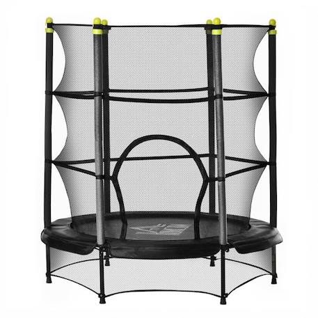 HOMCOM - Trampoline de Jardin Enfants - Acier - 140x140x160cm - Noir NOIR 1 - vertbaudet enfant 