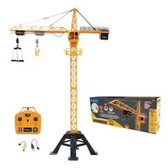 Jouet-Jeux de plein air-Crosslander® Pro Grue Géante - Dominez le chantier avec cette imposante grue télécommandée, dotée de sons et d'effets lumineux !