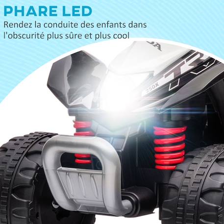 Quad électrique enfant 6V 30W HONDA TRX 250X V max. 2,8 Km/h phare LED klaxon noir NOIR 5 - vertbaudet enfant 