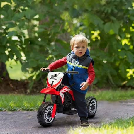 Moto Cross électrique enfant 3 roues licence officielle Honda CRF 450 R V. max. 3 Km/h fonctions sonores rouge ROUGE 2 - vertbaudet enfant 