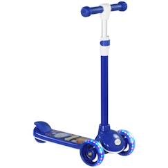 Jouet-Jeux de plein air-Tricycles, draisiennes et trottinettes-Tricycles-Trottinette pour enfants trottinette 3 roues lumineuses LED hauteur guidon réglable  frein à friction arrière bleu