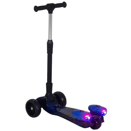 Trottinette pliable 3 roues pour enfant roues lumineuses pulvérisation arrière d'eau fonction musicale bleu dim. 61L x 26l x 63-81H BLEU 4 - vertbaudet enfant 