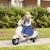 Scooter moto électrique enfant Vespa 6V 30W 2 roulettes auxiliaires effets sonores lumineux crème BLEU 2 - vertbaudet enfant 