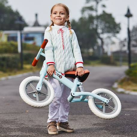 Draisienne enfant roues 12' suspension selle hauteur réglable acier bleu ciel BLEU 4 - vertbaudet enfant 