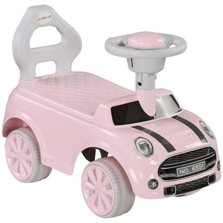 Porteur Enfants Voiture - AIYAPLAY - 18-36 Mois Volant klaxon et Butée Anti-bascule - Charge 25 kg 53x25x35 cm - Rose ROSE 1 - vertbaudet enfant 