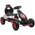 Kart à pédales enfant Go kart Formule 1 Racing Super Power 5 aileron avant pneus gonflables caoutchouc noir rouge ROUGE 1 - vertbaudet enfant 