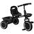 Tricycle pour enfant évolutif avec siège réglable - pédales - 2 paniers - ceinture - pour enfant de 2 à 5 ans - noir NOIR 1 - vertbaudet enfant 