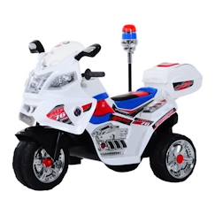 Jouet-Jeux de plein air-Moto scooter électrique pour enfants modèle policier fonctions sirène et gyrophare à partir de 3 ans