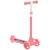 Trottinette enfant - AIYAPLAY - 3 Roues Lumineuses LED - Hauteur Guidon réglable -frein à Friction arrière de 2 à 6 ans Rose ROSE 1 - vertbaudet enfant 