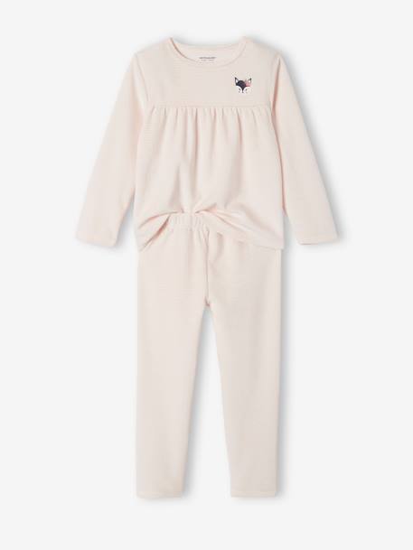 Lot de 2 pyjamas animaux fille en velours gris chiné 5 - vertbaudet enfant 