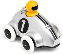 Jouet-Voiture de course BRIO - modèle 30232 - Push & Go gris - édition spéciale