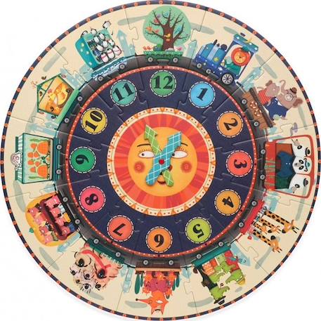 Puzzle autocorrecteur Horloge - MIDEER - Animaux - 25 pièces - A partir de 3 ans BEIGE 4 - vertbaudet enfant 